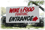 カンタベリーワイン＆フードフェスティバルの案内表示
